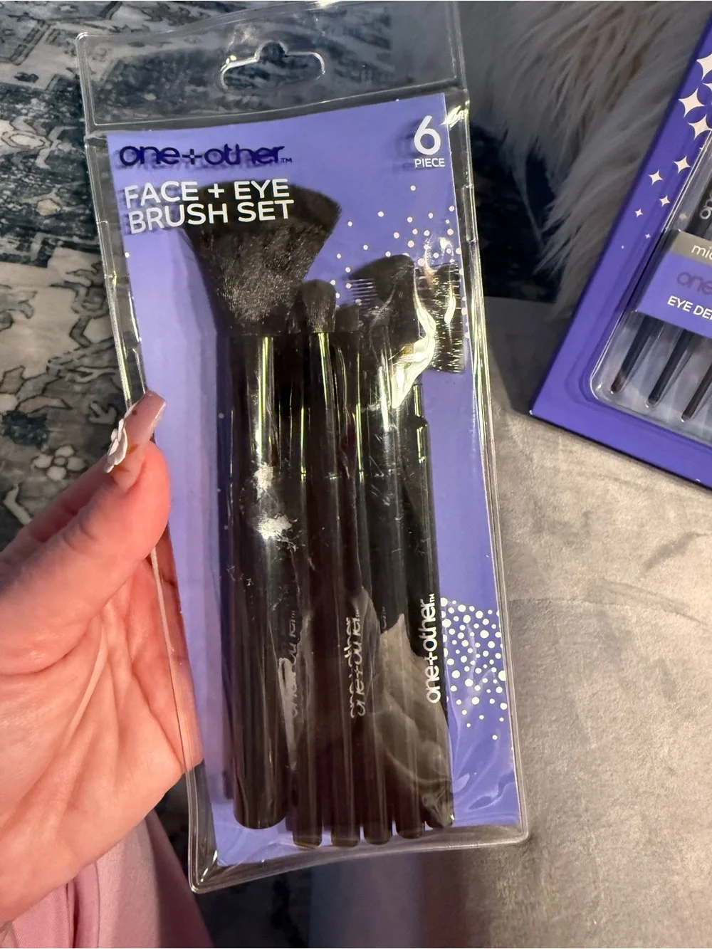 Real Techniques Pink and Black Brush Set of 3 NWT